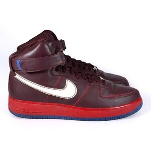 Nike Air Force 1 High Charles Barkley CB34  Burgundy Red Blue 315121-611 Mens 12